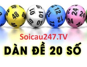 Trong xổ số 20 số, bạn cần tìm được 20 cặp số đẹp và may mắn.